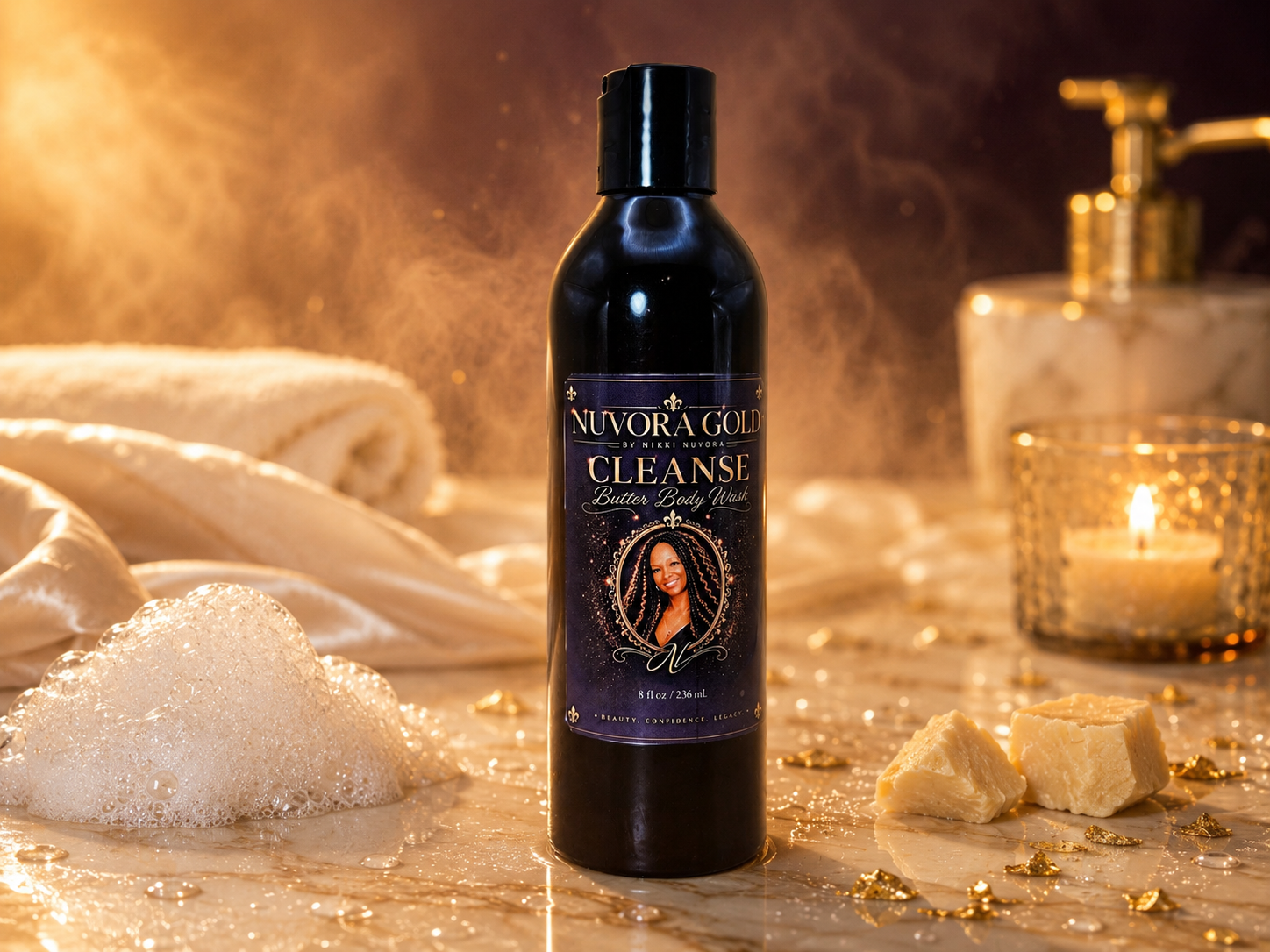 Butter Body Wash — Nuvora Gold Cleanse | Plant-Based, Sulfate-Free