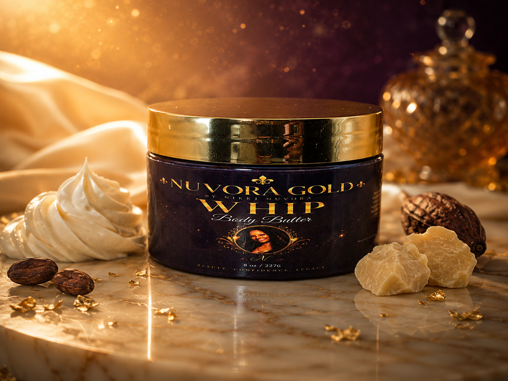 Whipped Shea Body Butter — Nuvora Gold | Deep Moisture for Melanin-Rich Skin
