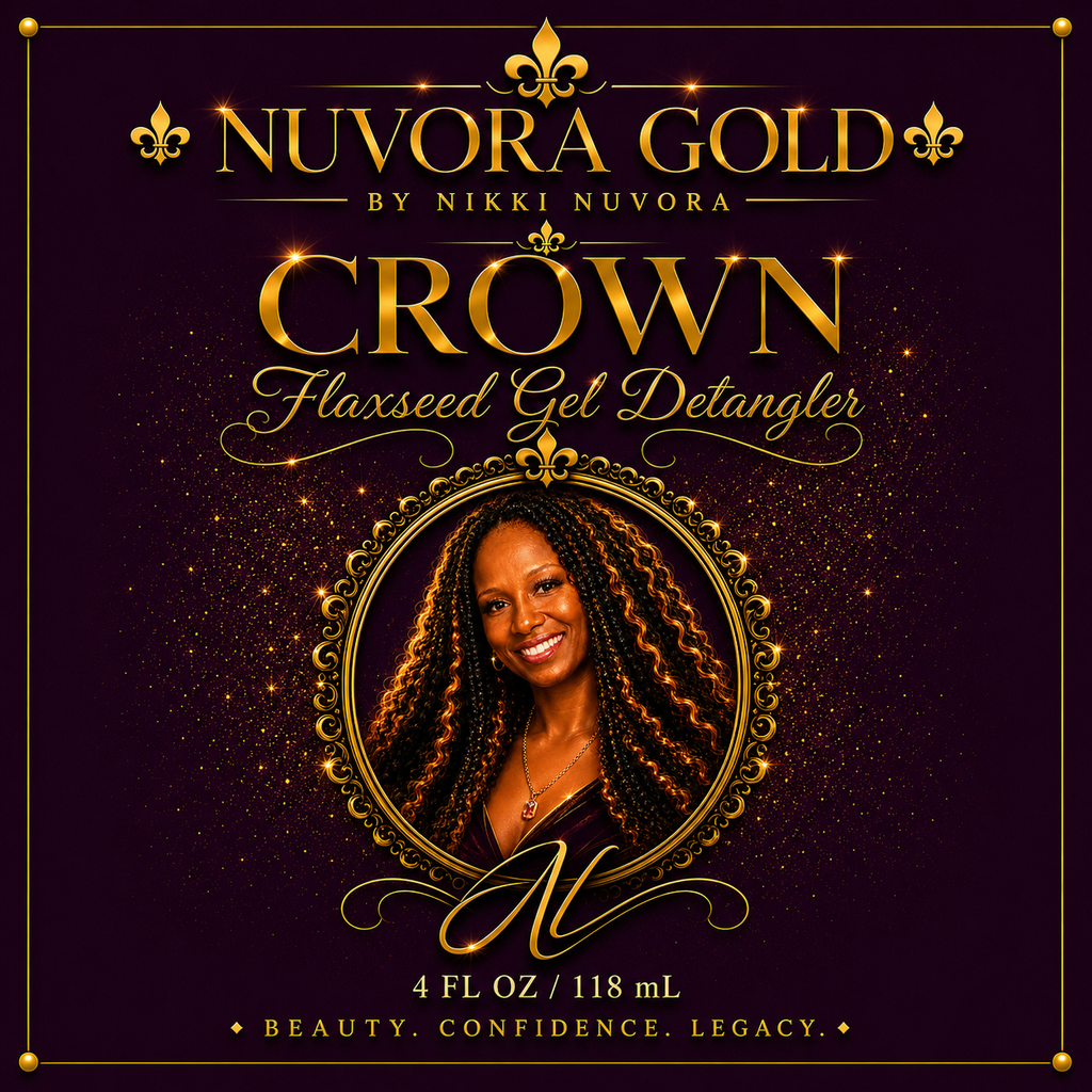 Nuvora Gold Crown Flaxseed Gel Detangler