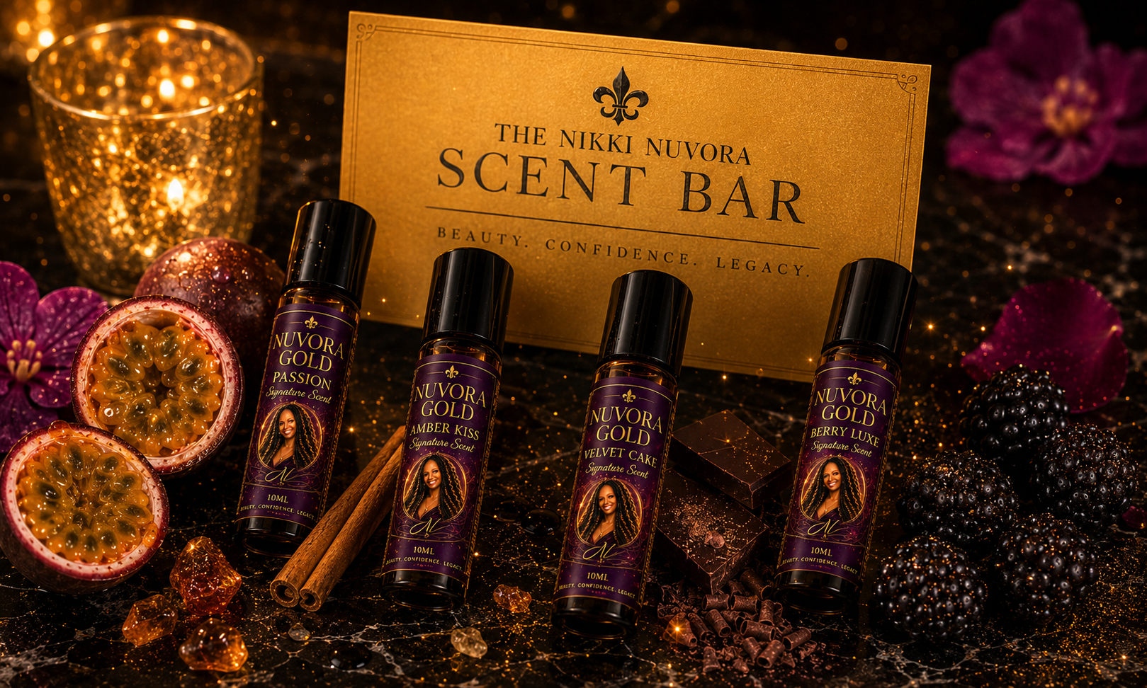 The Full Nuvora Gold Experience — Complete Luxury Self-Care Ritual Set