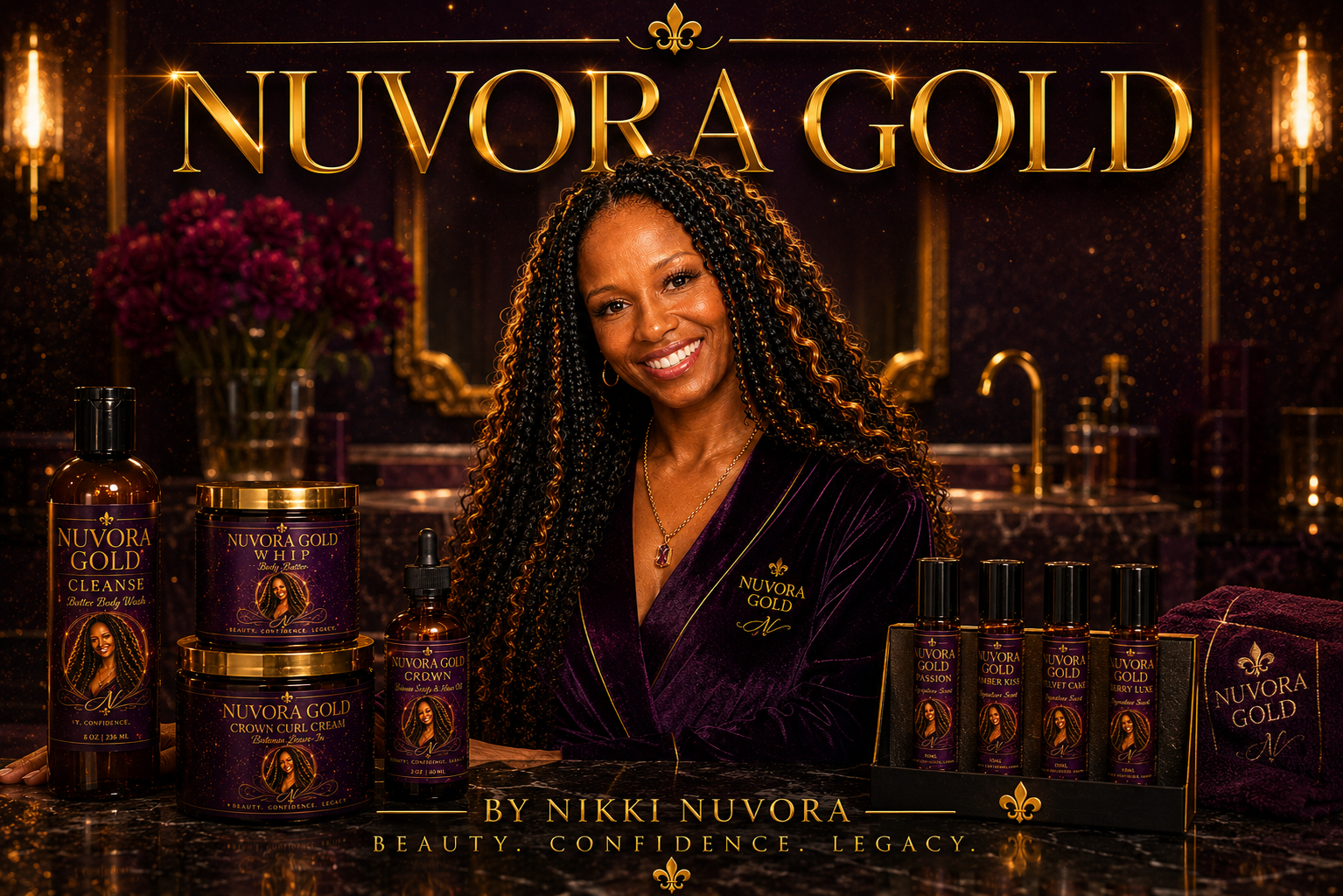 The Full Nuvora Gold Experience — Complete Luxury Self-Care Ritual Set